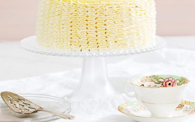 Classic Lemon Layer Cake with Buttercream & Lemon Curd