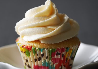 Frosted Vanilla Cupcakes
